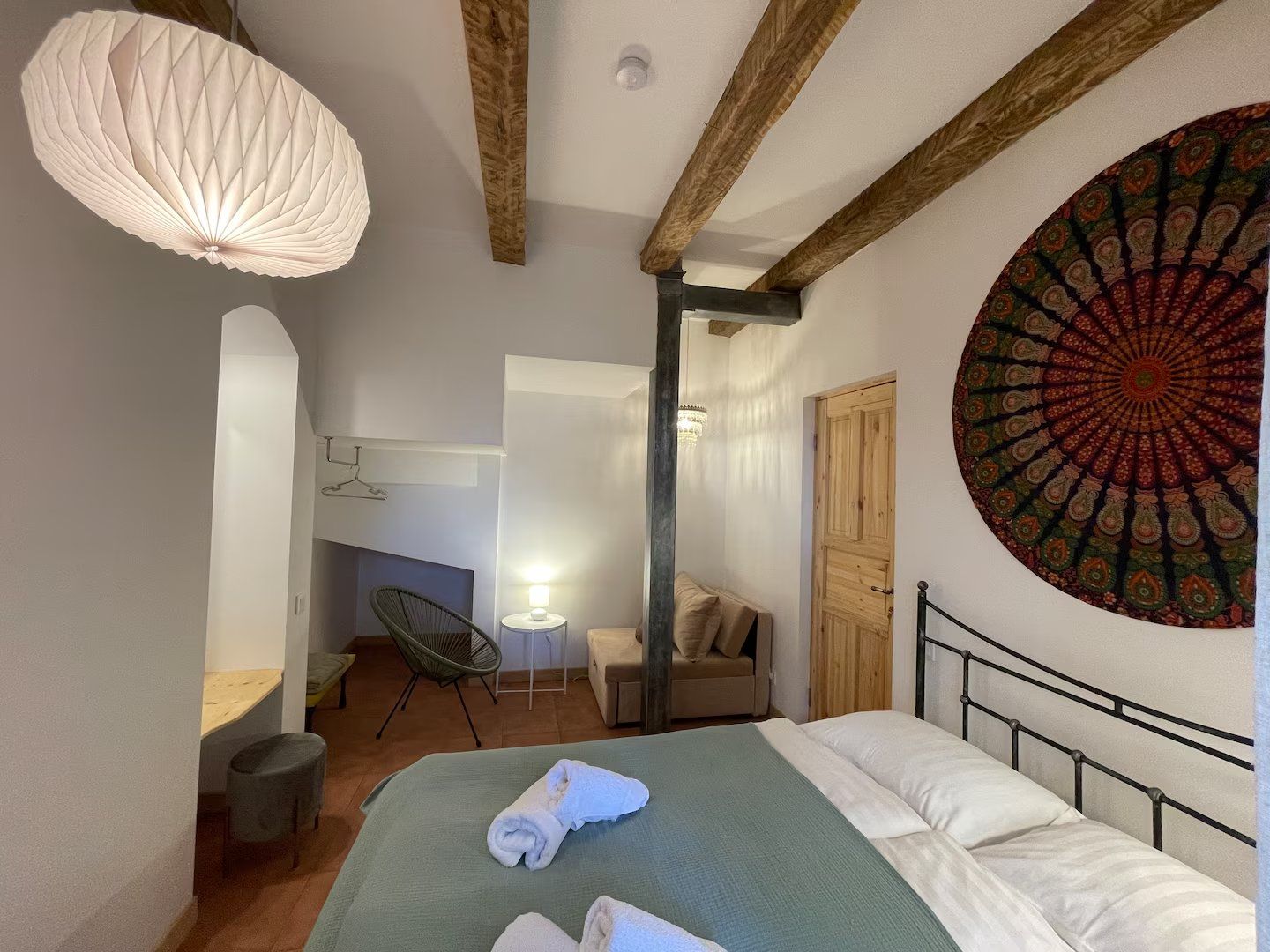 Eine stille Ecke unter den Balken in Schlafzimmer eins
